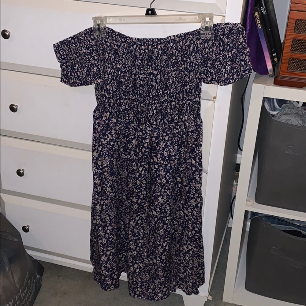 Floral off the shoulder dress
